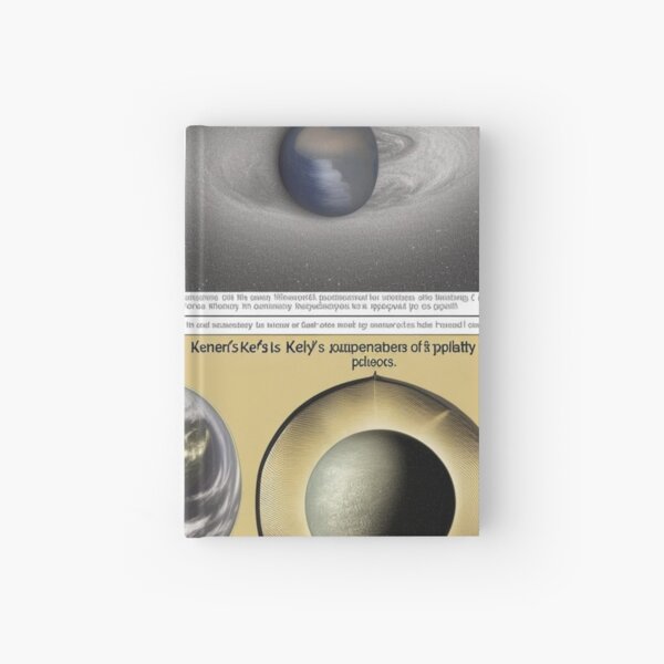 Kepler's laws of planetary motion Hardcover Journal