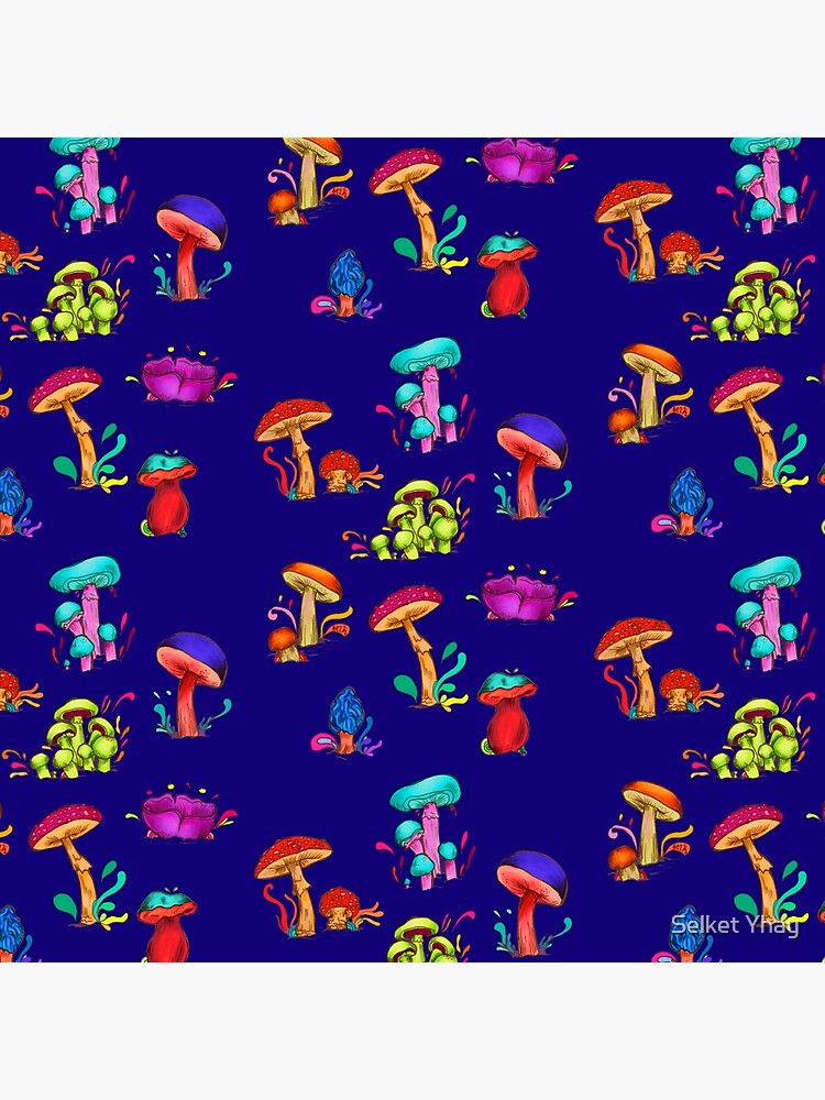 Thumbnail 3 of 3, Throw Pillow, Mushroom cluster designed and sold by Selket Yhay.