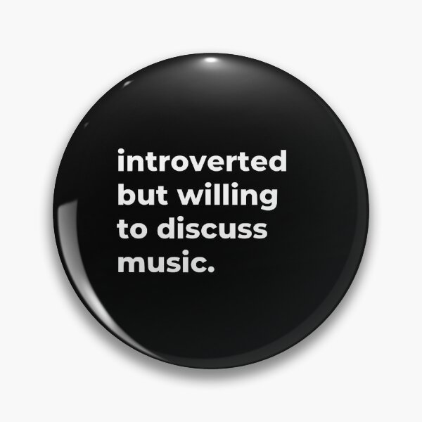 Aperçu de l'œuvre Introverti mais disposé à discuter de musique créée et vendue par IntrovertWorld.