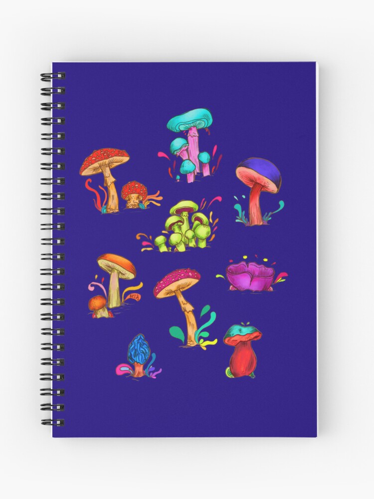Thumbnail 1 of 3, Spiral Notebook, Mushroom cluster designed and sold by Selket Yhay.