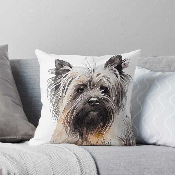 Artikelvorschau, Watercolor Painting of Skye Terrier Small Dog Breed entworfen und verkauft von Nalaxation.