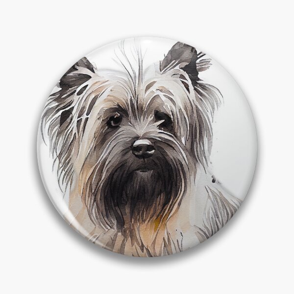 Artikelvorschau, Watercolor Painting of Skye Terrier Small Dog Breed entworfen und verkauft von Nalaxation.