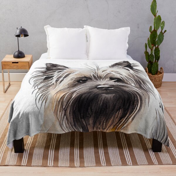 Item preview, Watercolor Painting of Skye Terrier Small Dog Breed designed and sold by Nalaxation.