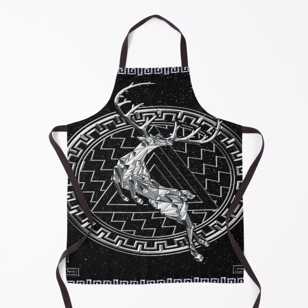 Item preview, Viking deer silver design. diamond deer design flying with starts in space. designed and sold by BAYIDESIGNER.