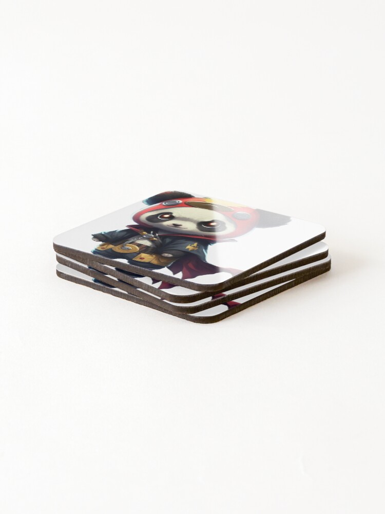 Thumbnail 4 of 5, Coasters (Set of 4), Power Panda designed and sold by DigBat.