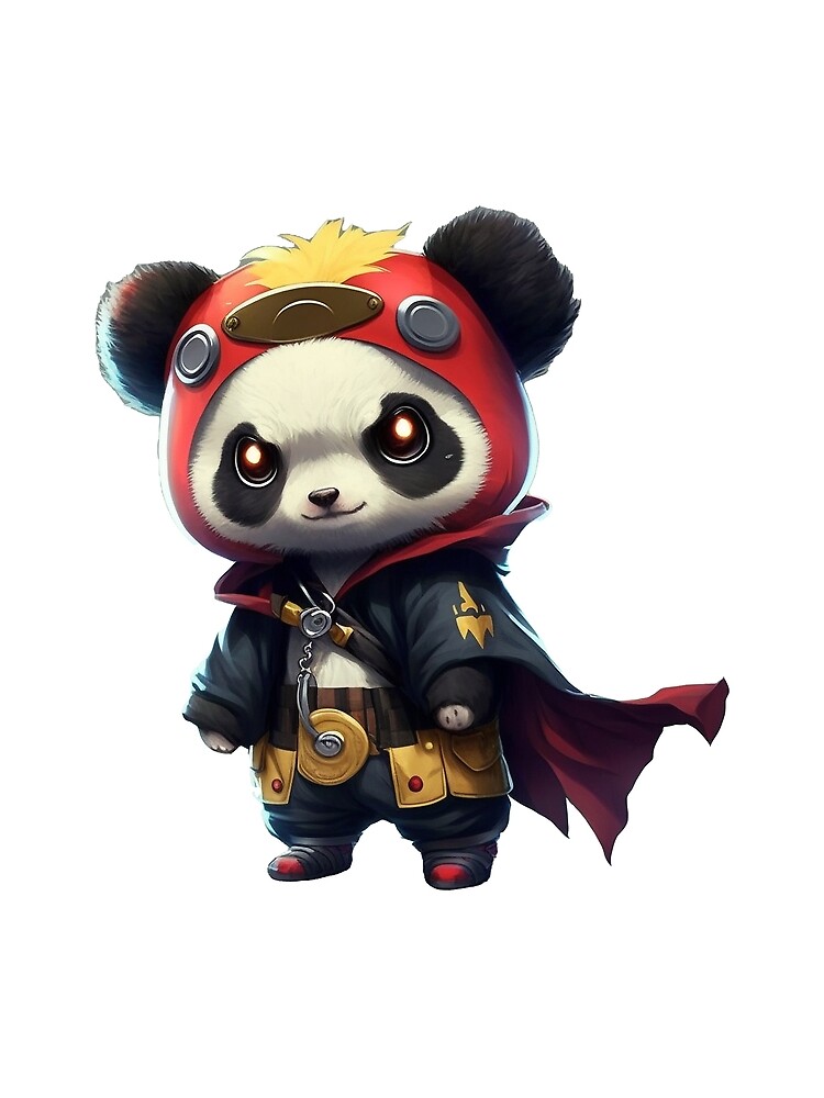 Thumbnail 3 of 3, Scarf, Power Panda designed and sold by DigBat.
