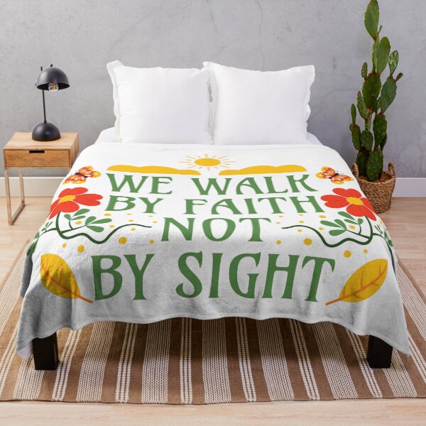 Item preview, We Walk by Faith not by Sight - Corinthians 5:7 - Bible Verse designed and sold by Millusti.