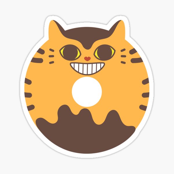 Donut Catbus Pegatina