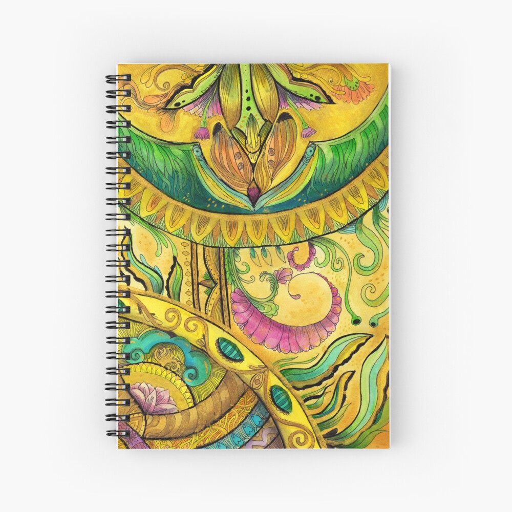 Baroque Organic Spiral Notebook
