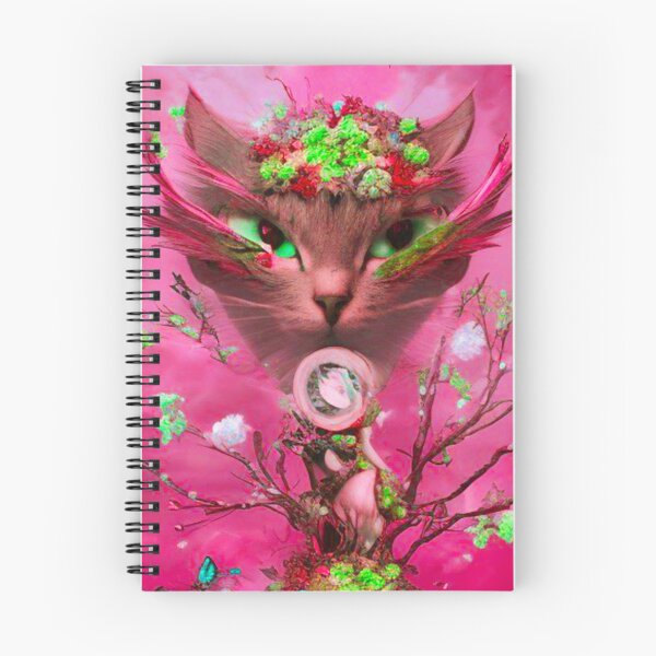 Item preview,  Creatures Of Wonderland - Cat Surreal Pink Tree Kitty designed and sold by nikivine.