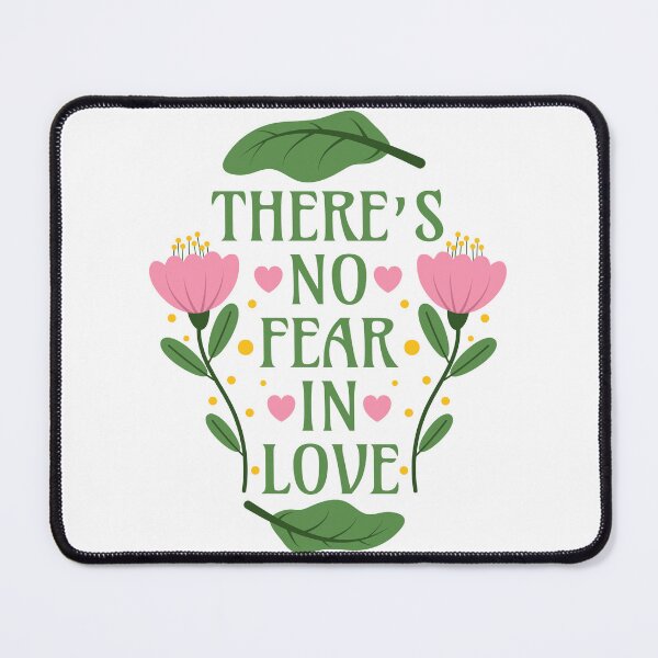 Item preview, There's No Fear in Love - Bible Verse Quote - 1 John 4:18 designed and sold by Millusti.