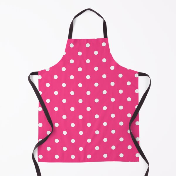 Item preview, White Polka Dots on Pink Background designed and sold by starrylite.