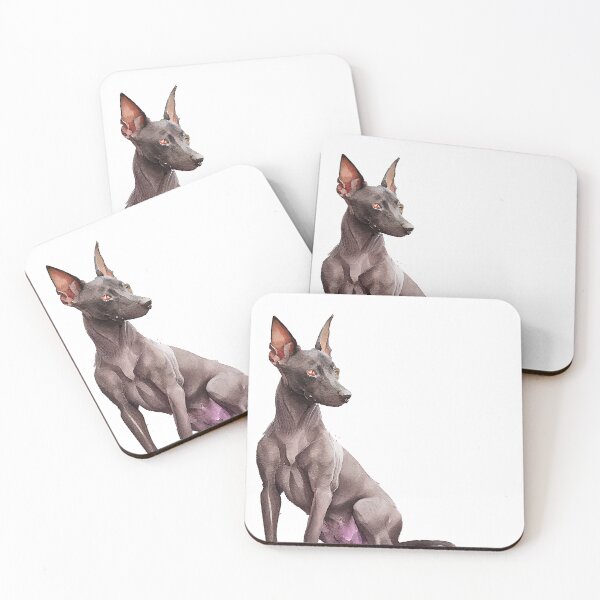 Artikelvorschau, Watercolor Painting of Xoloitzcuintli Small Dog Breed2 entworfen und verkauft von Nalaxation.