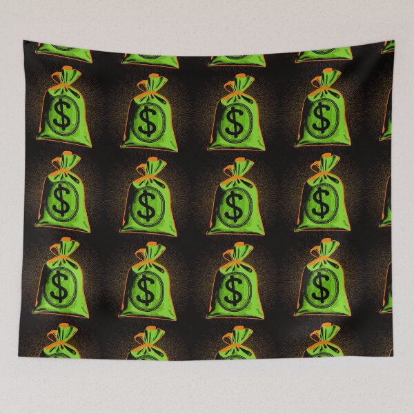Item preview, Brand New Money Bag with Tangerine outline designed and sold by Tanis-Tweedale.