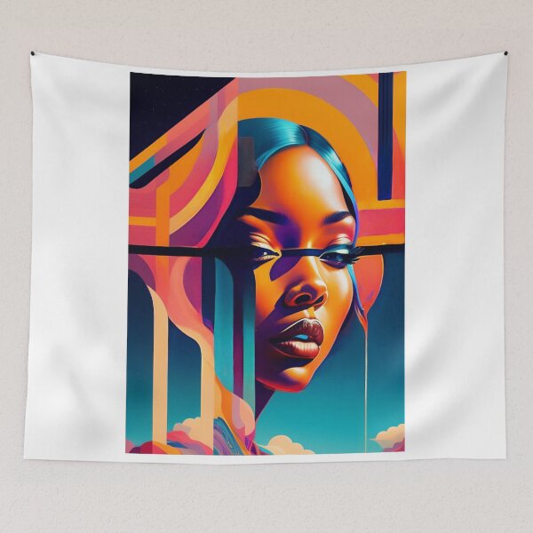 Item preview, Afro abstract modern art designed and sold by CyberArtsy.