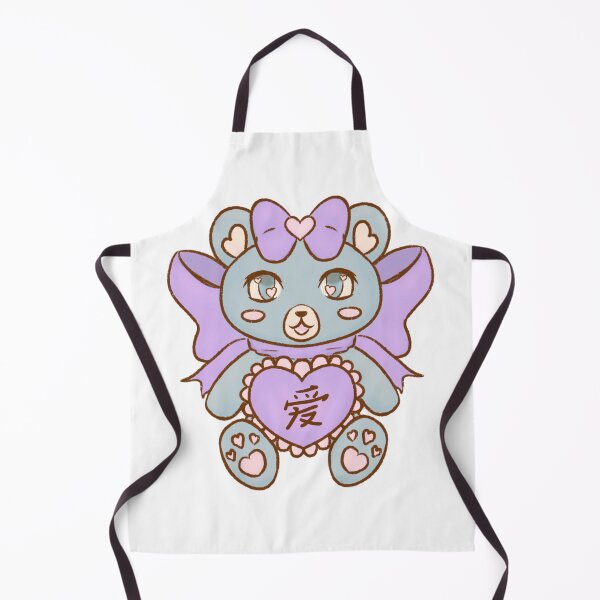 Item preview, Chinese Kawaii Valentine’s Heart and Bow blue and purple Teddy Bear designed and sold by Toshi and Co..