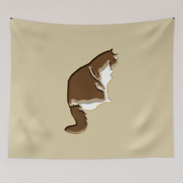 Item preview, Brown Kitty Cat designed and sold by EnamelStudio.
