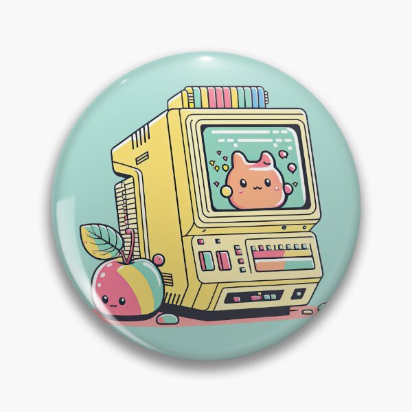 Item preview, AI Chat Bot Advance Geeky Cute Computer AI Technology Retro Rainbow designed and sold by ultra-cute.