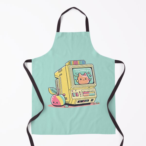 Item preview, AI Chat Bot Advance Geeky Cute Computer AI Technology Retro Rainbow designed and sold by ultra-cute.