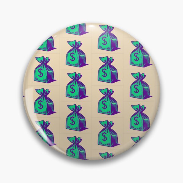 Item preview, Crisp Colors Green and Violet Money Bag designed and sold by Tanis-Tweedale.