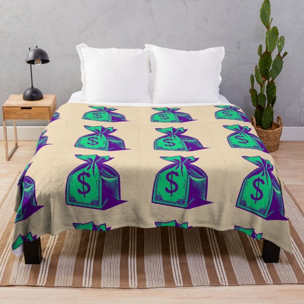 Item preview, Crisp Colors Green and Violet Money Bag designed and sold by Tanis-Tweedale.