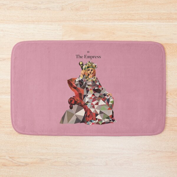 Item preview, The Empress Tarot Low Poly Vector Art, Black Text version designed and sold by felinedreams.