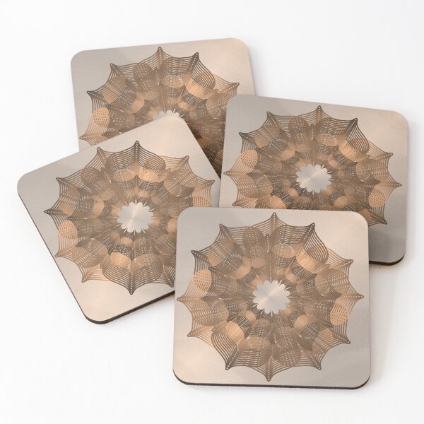 Item preview, Geometric Floral in Copper designed and sold by DogLifeCo.