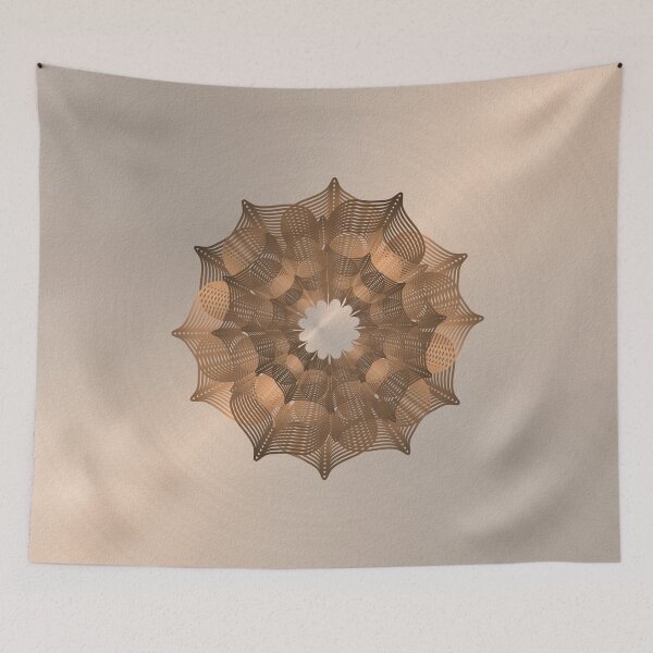 Item preview, Geometric Floral in Copper designed and sold by DogLifeCo.