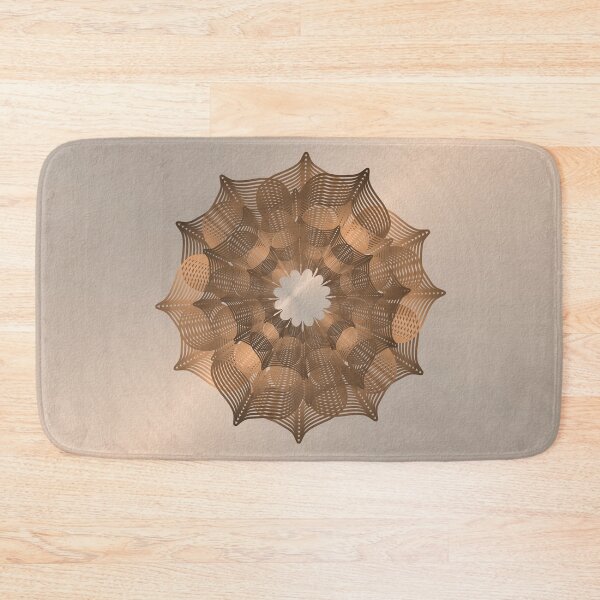 Item preview, Geometric Floral in Copper designed and sold by DogLifeCo.