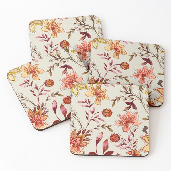 Item preview, flourishes ornamental ornate print floral tile designed and sold by Enhance  Imagination.