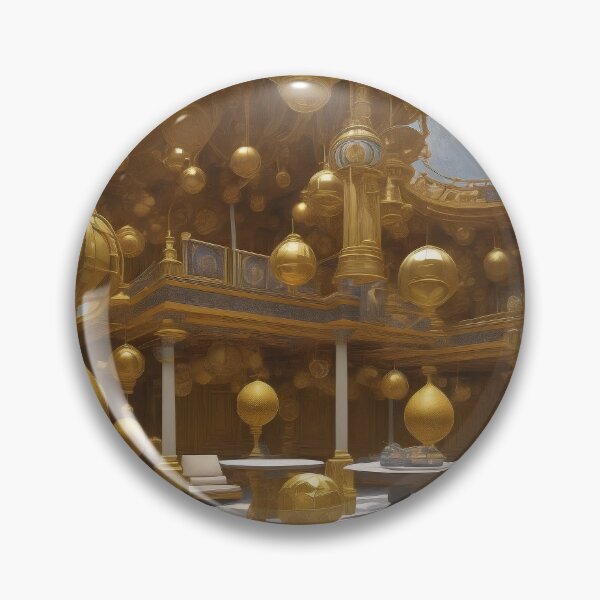 Item preview, Parnassus Checkered Gold Decorated Floor Palace Room designed and sold by entwithanaxe.