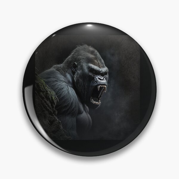 Item preview, Scary Gorilla Roaring Angry Mountain Gorilla designed and sold by Brockinator.