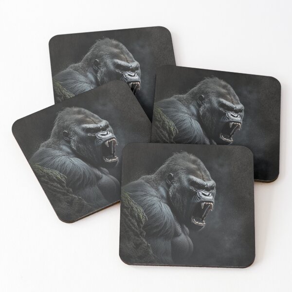 Item preview, Scary Gorilla Roaring Angry Mountain Gorilla designed and sold by Brockinator.