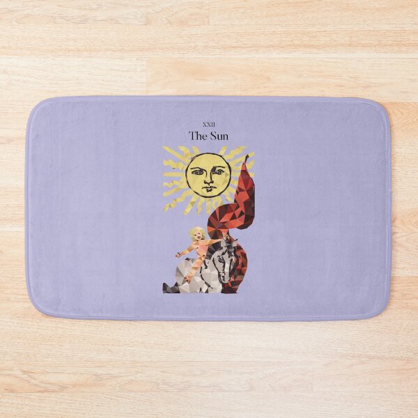 Item preview, The Sun Tarot Low Poly Vector Art, Black Text version designed and sold by felinedreams.