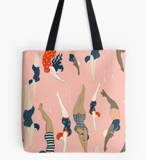 Diving ladies from a vintage era Tote Bag