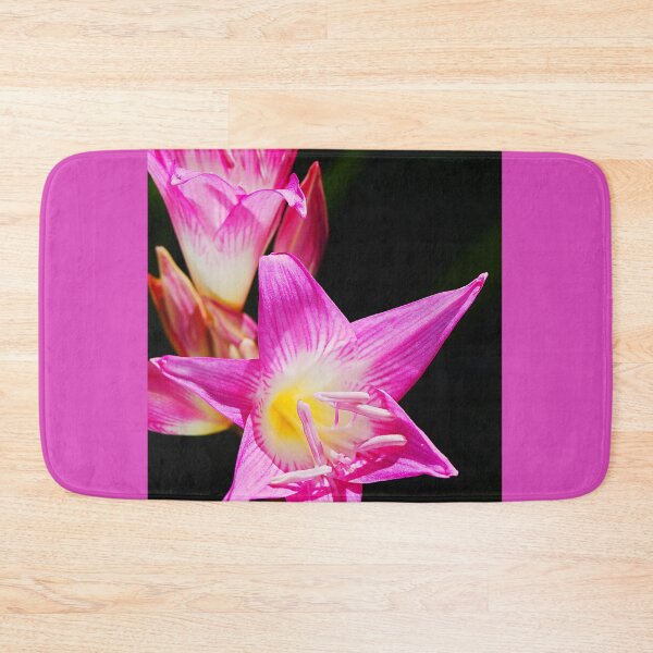 Item preview, Pink White Flowers On Black  designed and sold by Joy Watson - Natural Light Photography .