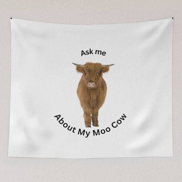 Item preview, Ask Me About My Moo Cow designed and sold by Echo Aesthetics.