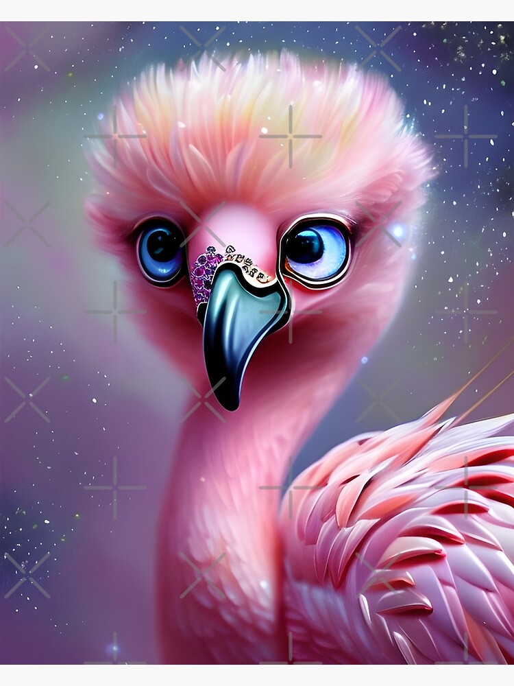 Fancy Flamingo Poster