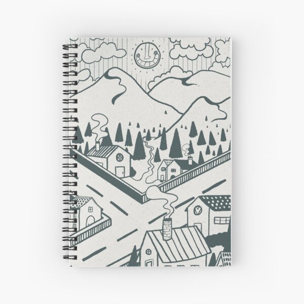 Many Roads Through Wandering Mountains Notebook Spiral Notebook
