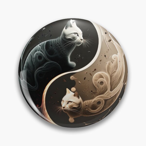Item preview, Yin & Yang cats V4 designed and sold by Kazakuba.