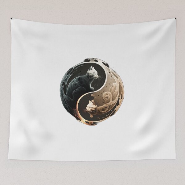 Item preview, Yin & Yang cats V4 designed and sold by Kazakuba.
