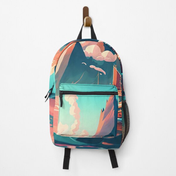 Item preview, Ship and Mountain Artwork designed and sold by destinykrainbow.