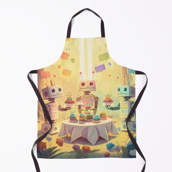 Item preview, Robots in a Picnic in a Forest designed and sold by destinykrainbow.