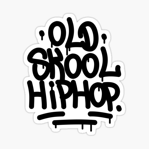 Indringing Volwassenheid commentator Old School Hip Hop Graffiti 90's Rap Design" Sticker for Sale by trndsttrz  | Redbubble