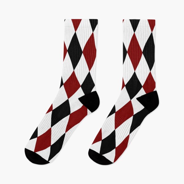 Item preview, Black White Red Harlequin designed and sold by starrylite.