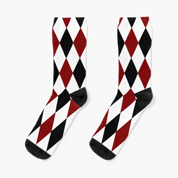 Item preview, Black White Red Harlequin designed and sold by starrylite.