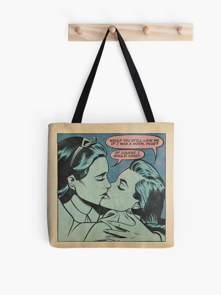 Thumbnail 1 von 2, Stofftasche, Würdest du mich immer noch lieben, wenn ich ein Wurm wäre? designt und verkauft von Msbhaiive.