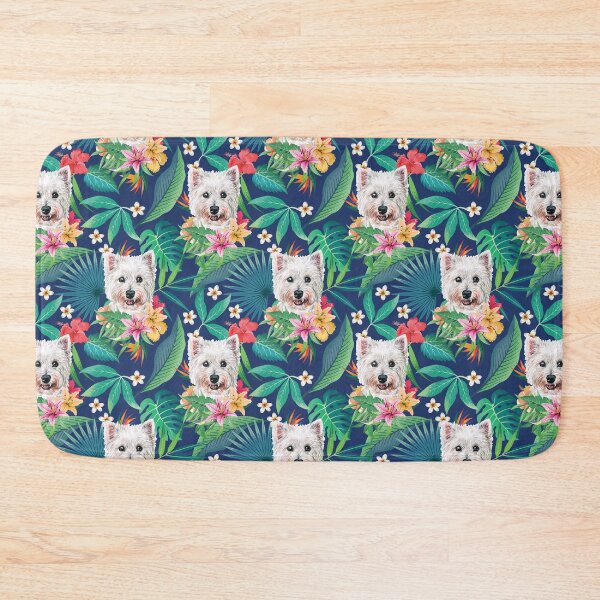 Item preview, Tropical Westie West Highland white terrier designed and sold by lulupetart.