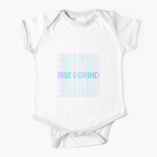 Rise And Grind Short Sleeve Baby One-Piece for Sale