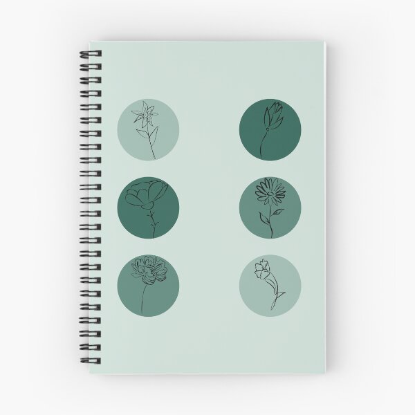 Item preview, Green circled flowers designed and sold by Atlantico54.
